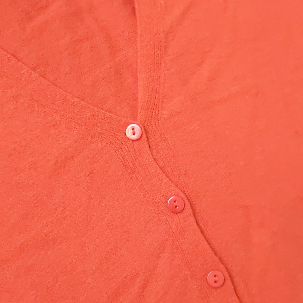 Gorgeous Kontatto Red/Orange Cropped Doleman Cardigan, Size M - Picture 4 of 6